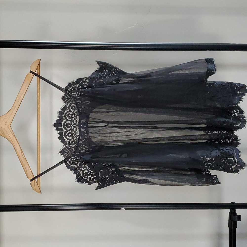 Victoria's Secret Lace Shear Tunic Top